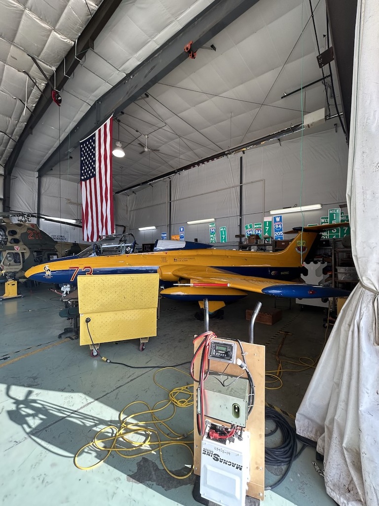 A jet in the OPL hangar