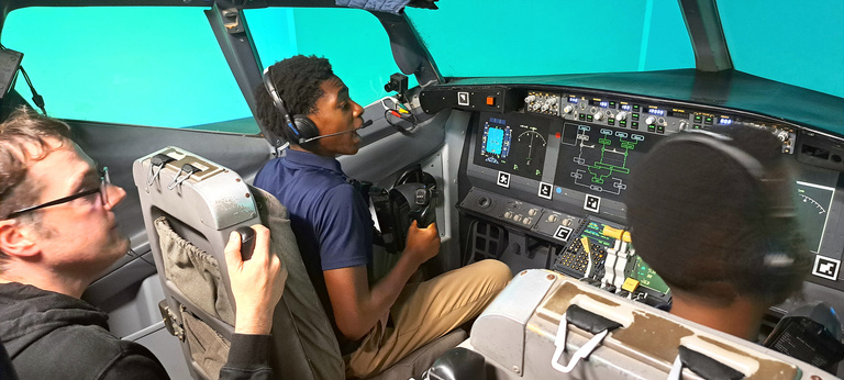 Students experience 737